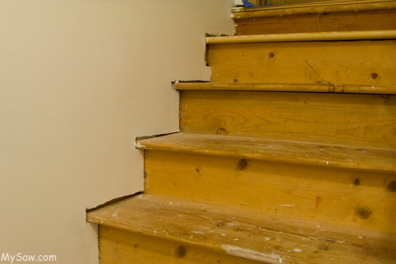 Stair Tread Sheetrock